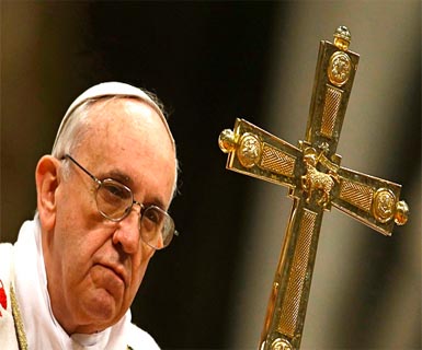 Theo chân Chúa Kitô không phải là một chức nghiệp mà là con đường Thập Giá - pope_francis_and_cross